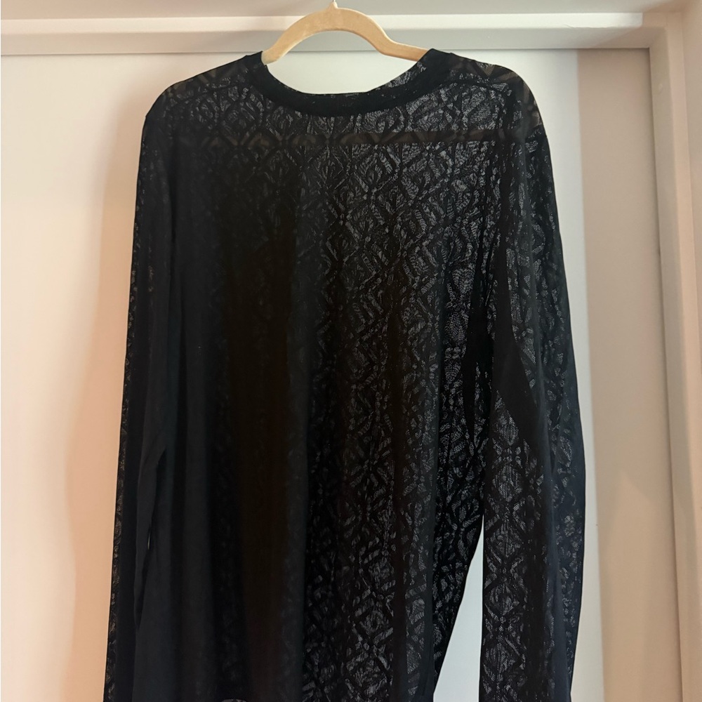 Marine Serre Black Moon Diamant Long Sleeve T-Shirt